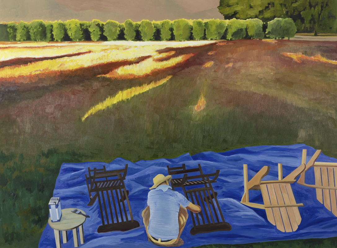 FOUR CHAIRS, 59 x 80 in.