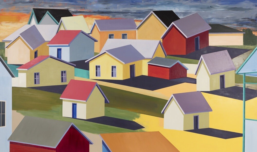 SHELTERS, LITTLE HOUSES, 72 x 120 in.