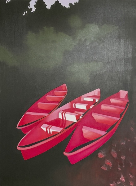 CANOE NOCTURNE, 48 x 36 in.