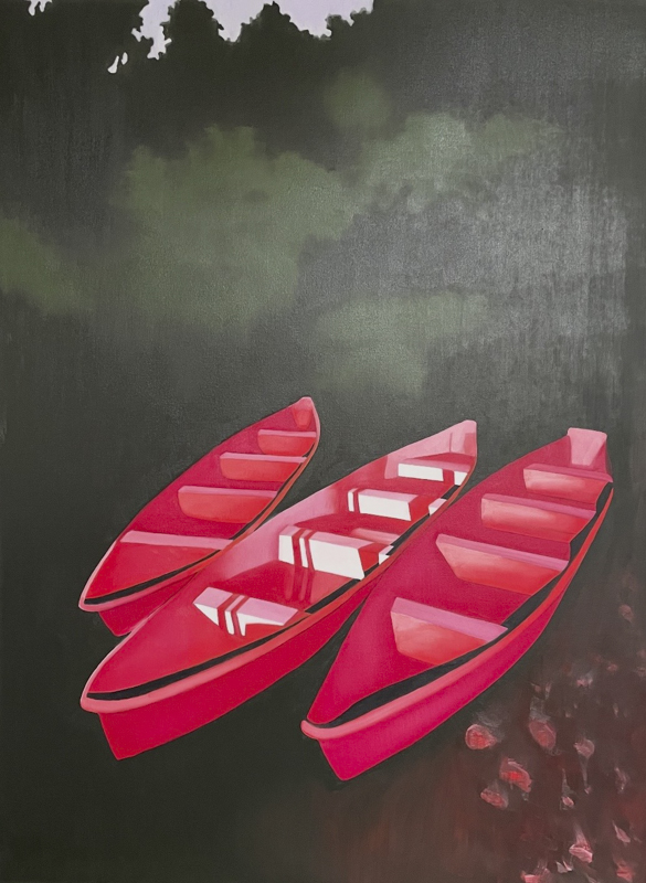 CANOE NOCTURNE, 48 x 36 in.